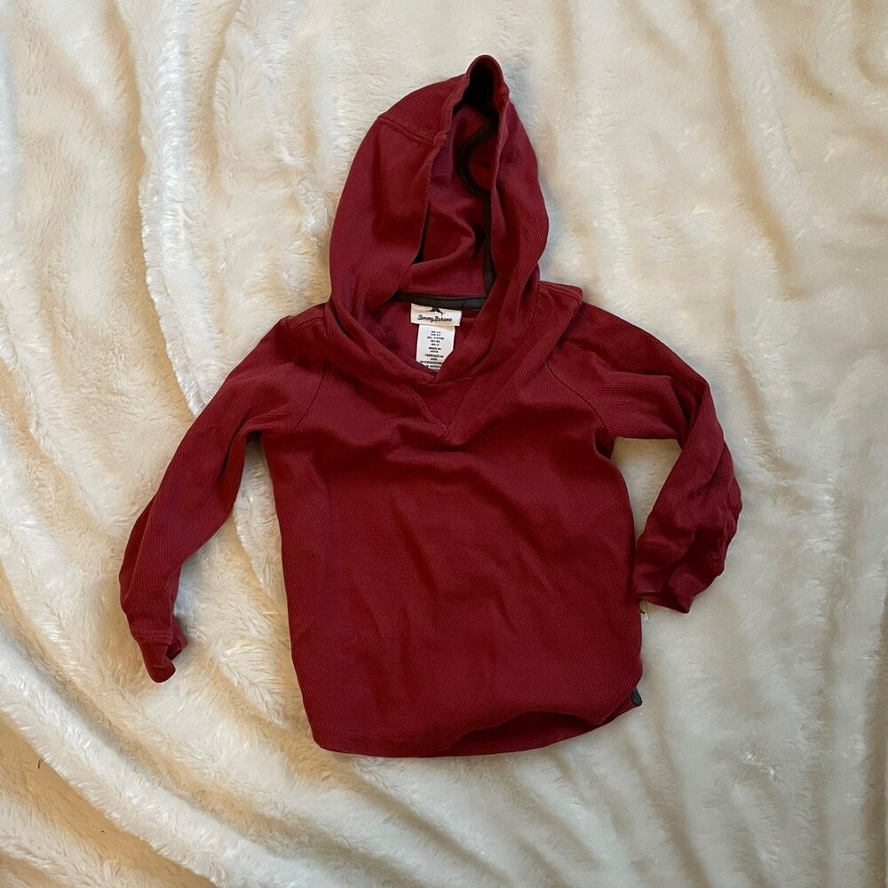 Tommy Bahama NWOT red toddler sweater waffle knit
